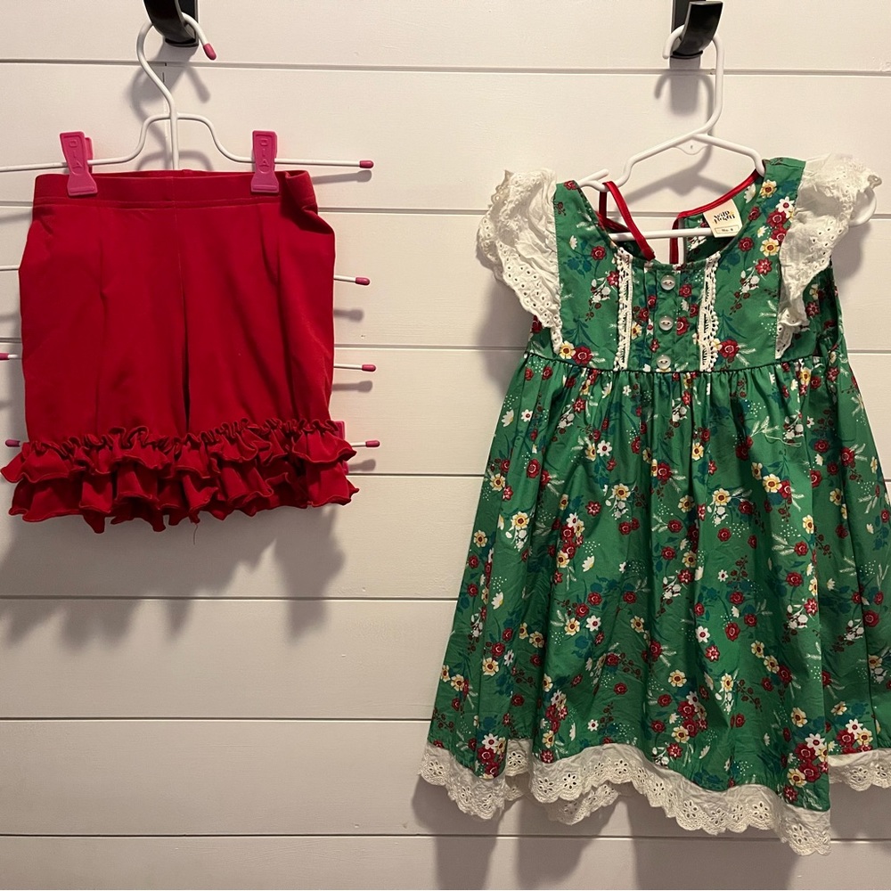 Girls boutique outfit- Wildflowers + shorties